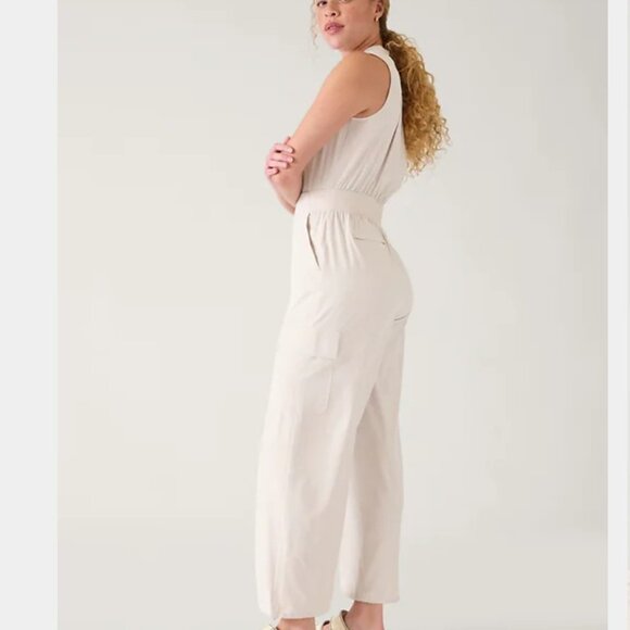 Athleta Brooklyn Utility Jumpsuit NWT, 16 Tall - Picture 4 of 7